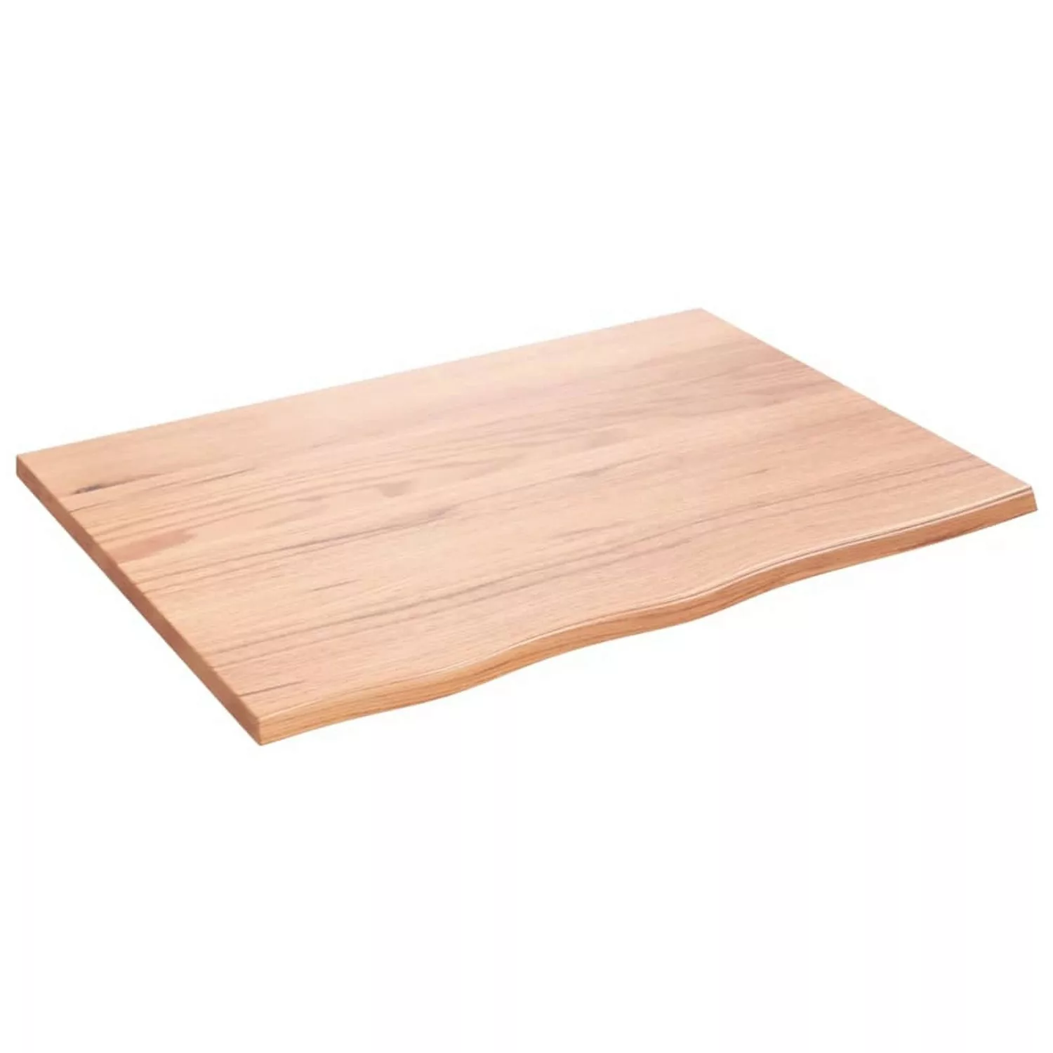 vidaXL Waschtischplatte Hellbraun 80x60x2 cm Massivholz Behandelt günstig online kaufen