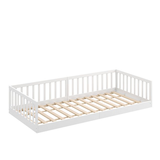 CADANI Kinderbett CADANI Timi Kinderbett 90x200 cm weiß (abnehmbarer Rausfa günstig online kaufen