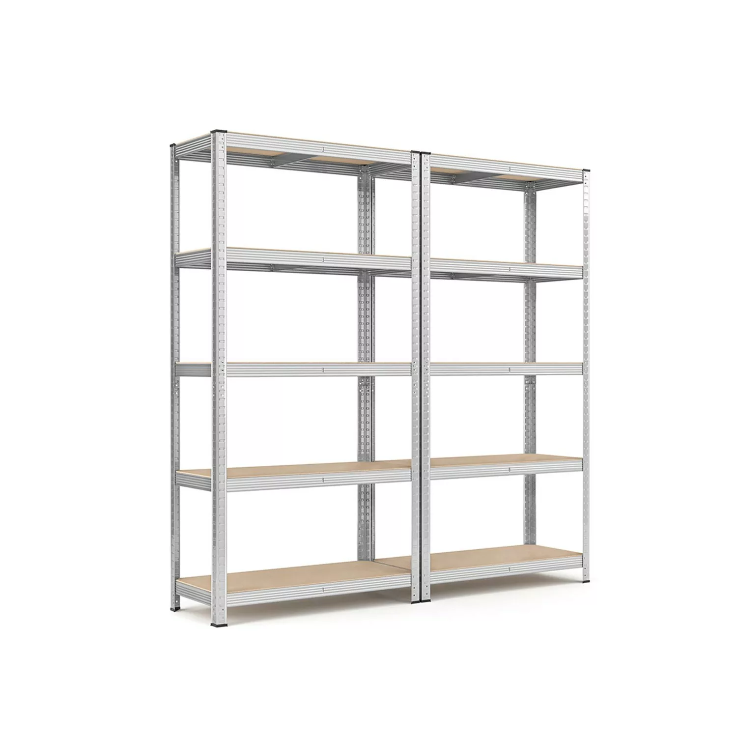 Songmics Lagerregal 2er Set 40 cm x 90 cm x 180 cm Silber günstig online kaufen