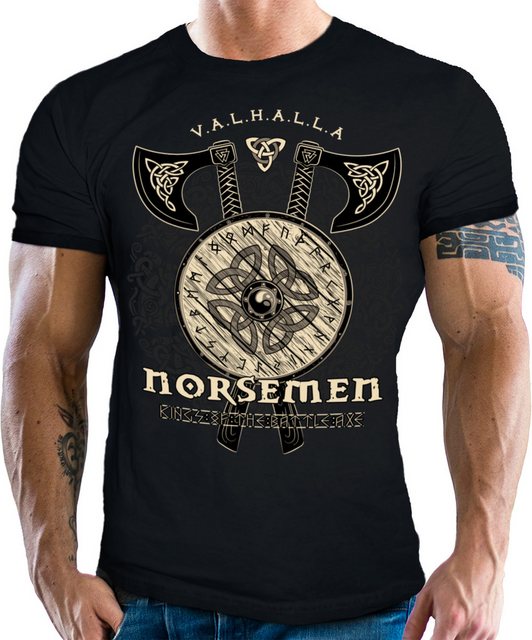 LOBO NEGRO® T-Shirt für Wikinger Nordmann Keltic Fans: Norsemen günstig online kaufen