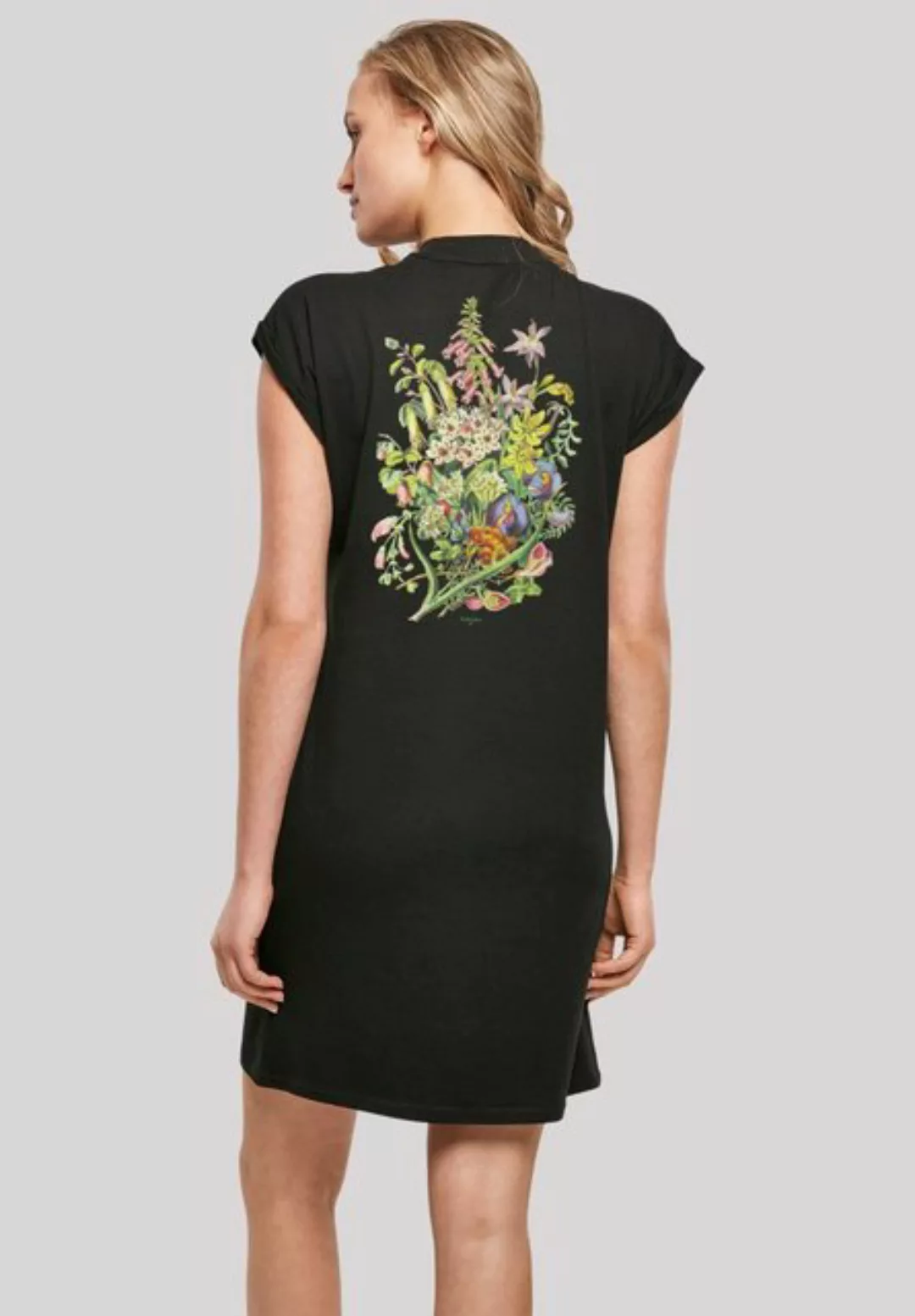 F4NT4STIC Shirtkleid Blumen Muster grün Print günstig online kaufen