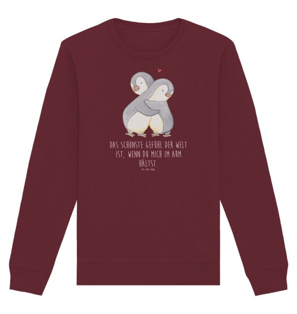 Mr. & Mrs. Panda Longpullover Größe L Pinguine Kuscheln - Burgundy - Gesche günstig online kaufen