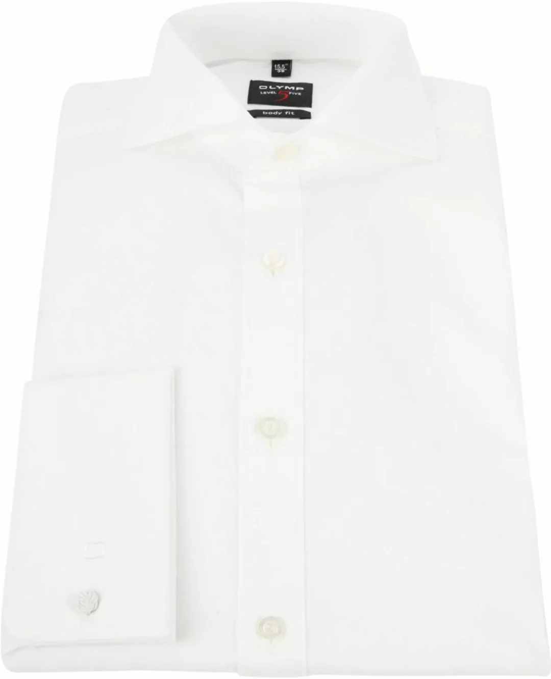 OLYMP Level 5 Five Body Fit Hemd Off-White - Größe 46 günstig online kaufen