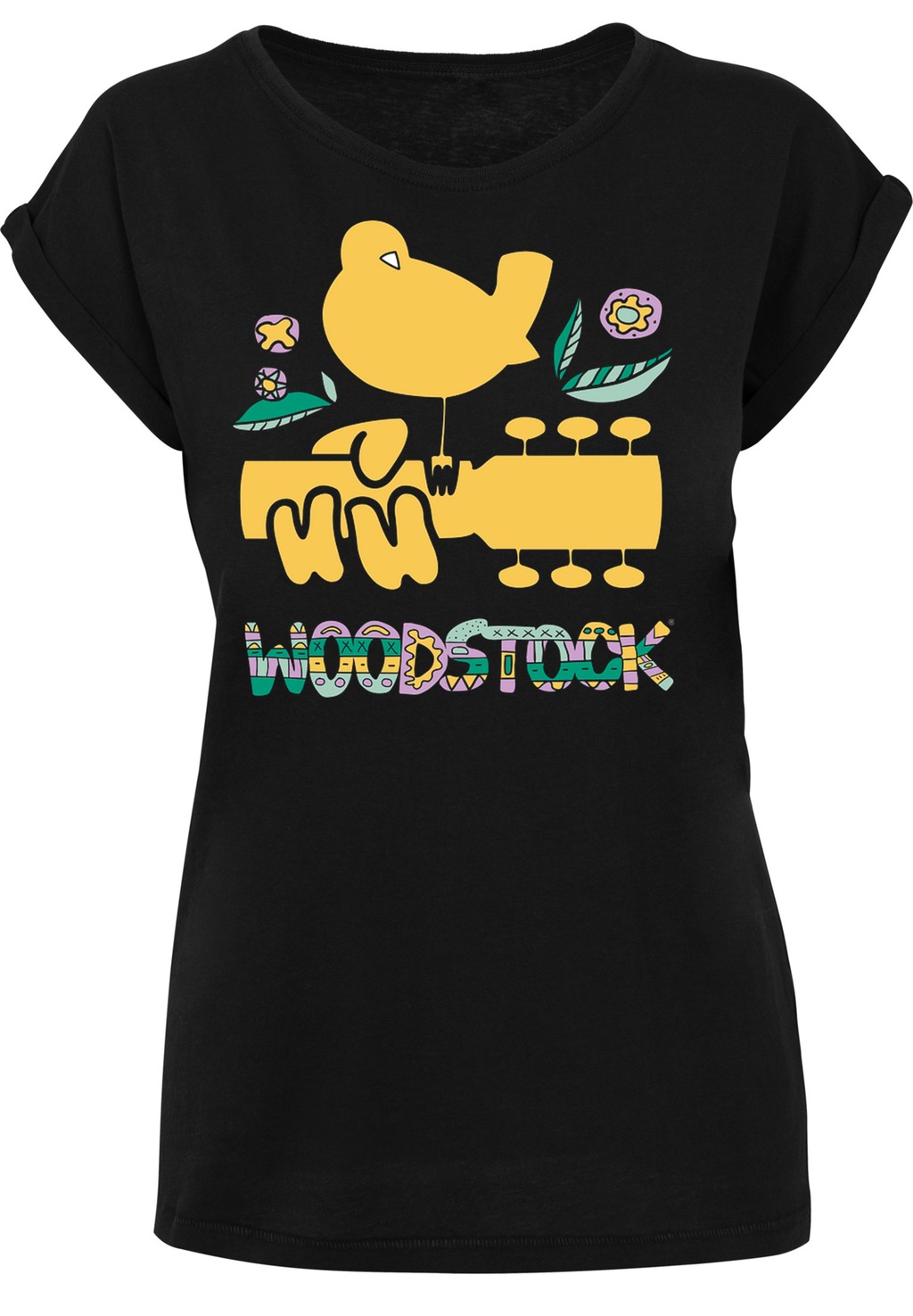 F4NT4STIC T-Shirt "Extended Shoulder T-Shirt Woodstock Artwork", Damen,Prem günstig online kaufen