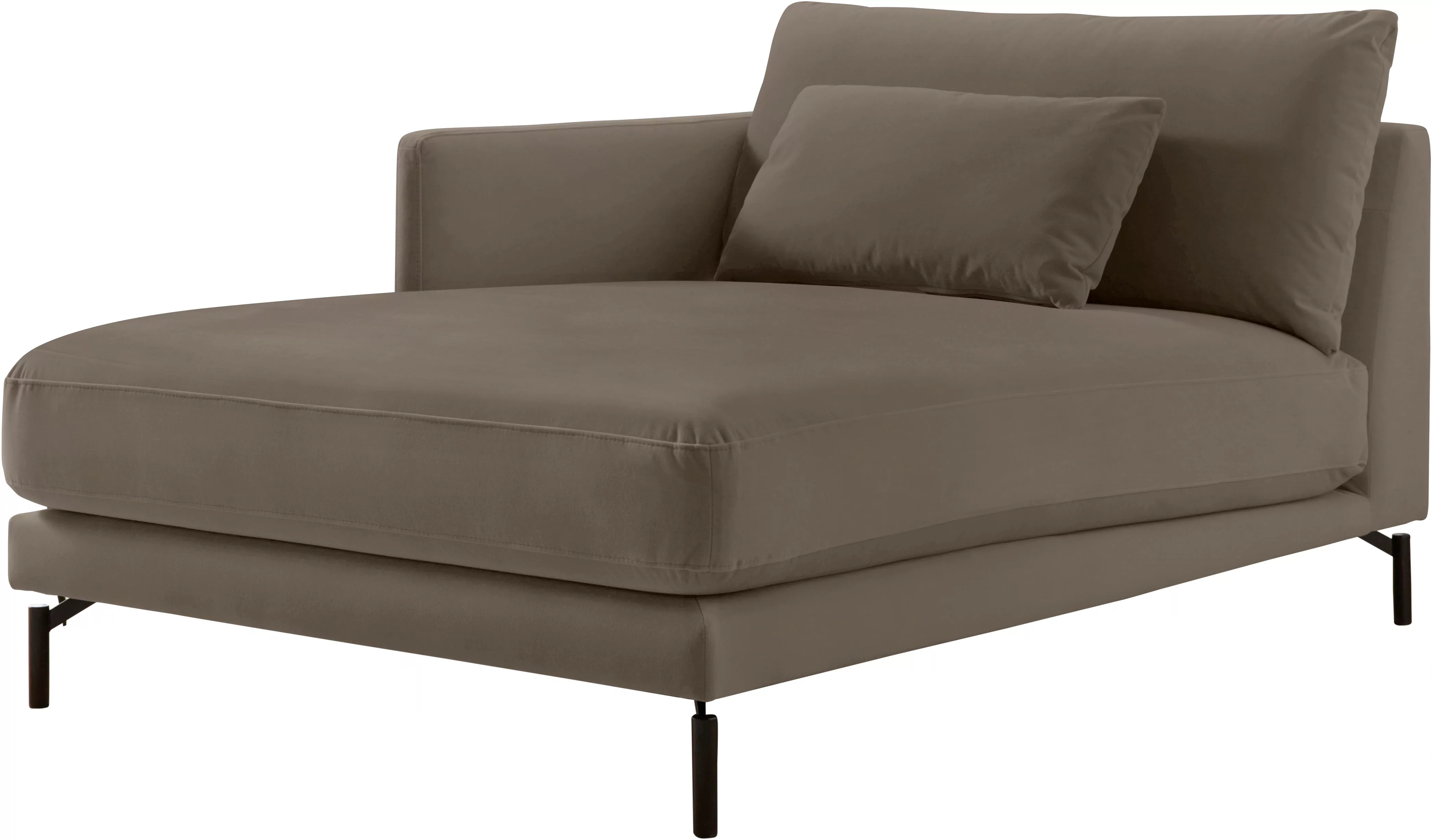 INOSIGN Chaiselongue "Tarek 157/110 cm, Sofa", mit losen Rückenkissen günstig online kaufen