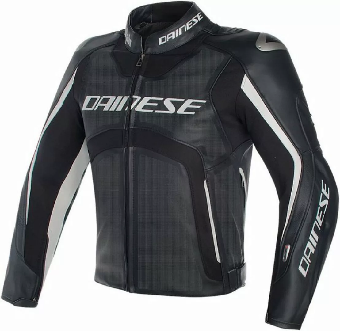 Dainese Motorradjacke Misano D-Air Airbag Perforierte Motorrad Lederjacke günstig online kaufen