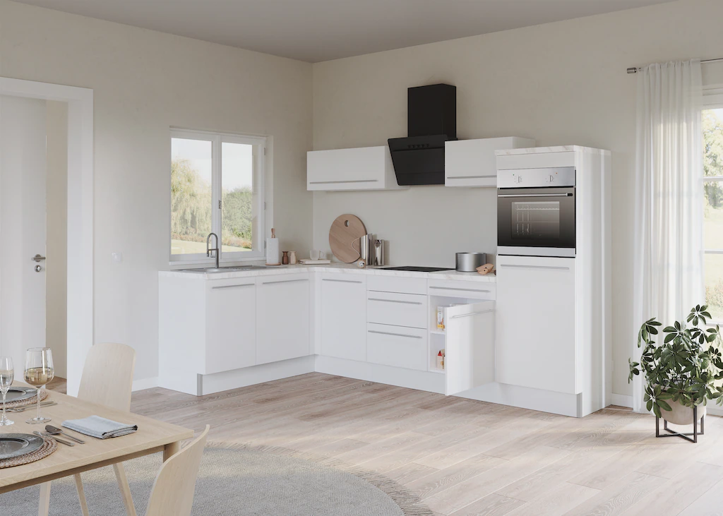 KOCHSTATION Küche »KS-Bern2«, Stellmaße 295 x 175 cm, wahlweise mit E-Gerät günstig online kaufen