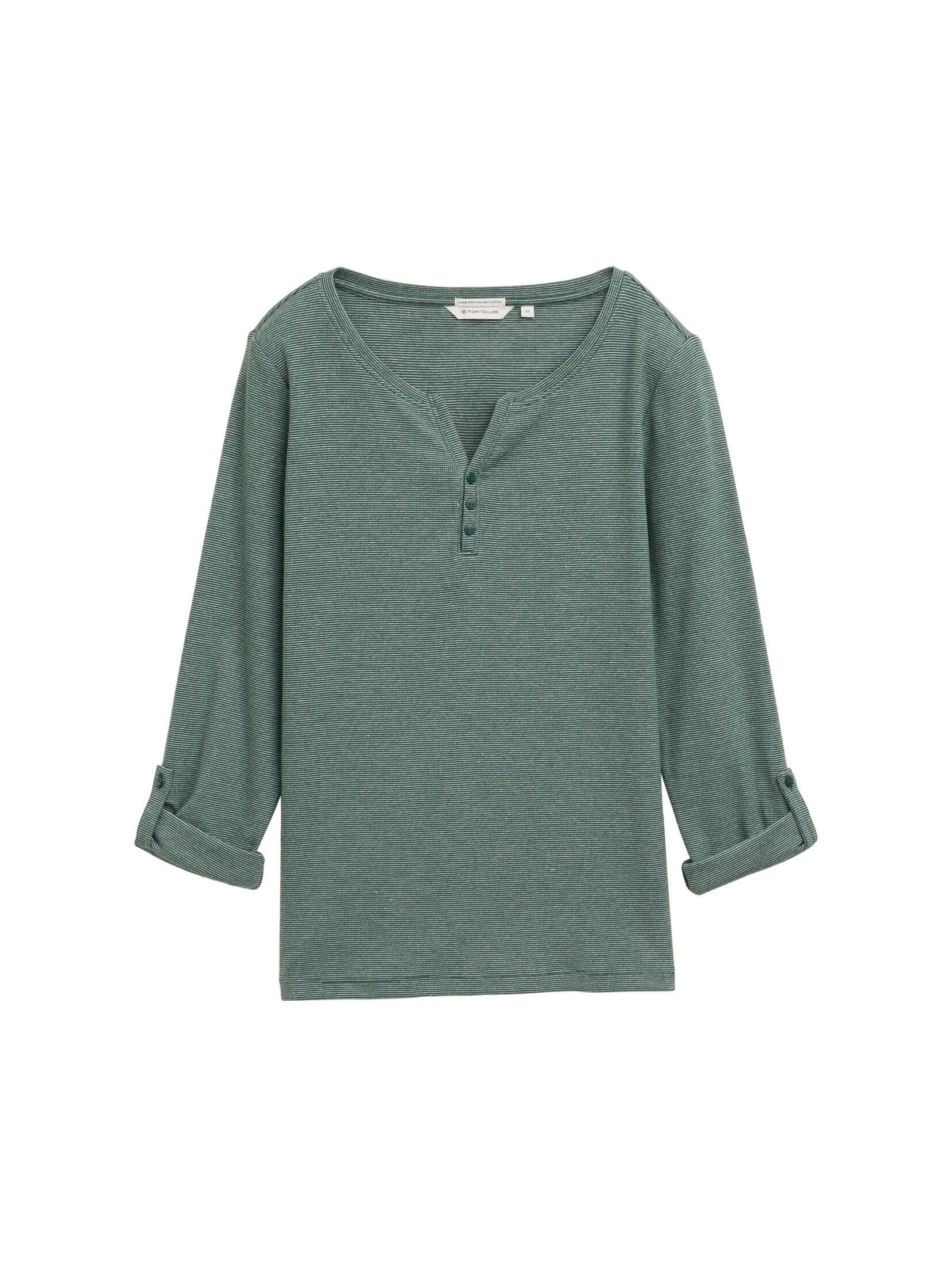 TOM TAILOR Henleyshirt, mit Turn-Up-Arm günstig online kaufen