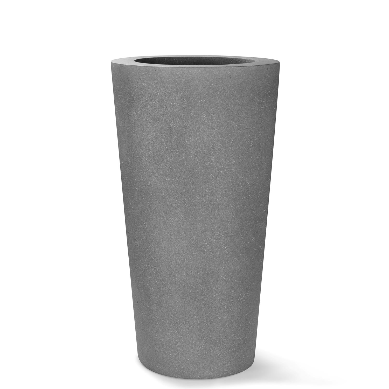 Polystone Conical Outdoor Bodenvase Ø 43 cm, Höhe 80 cm grau günstig online kaufen