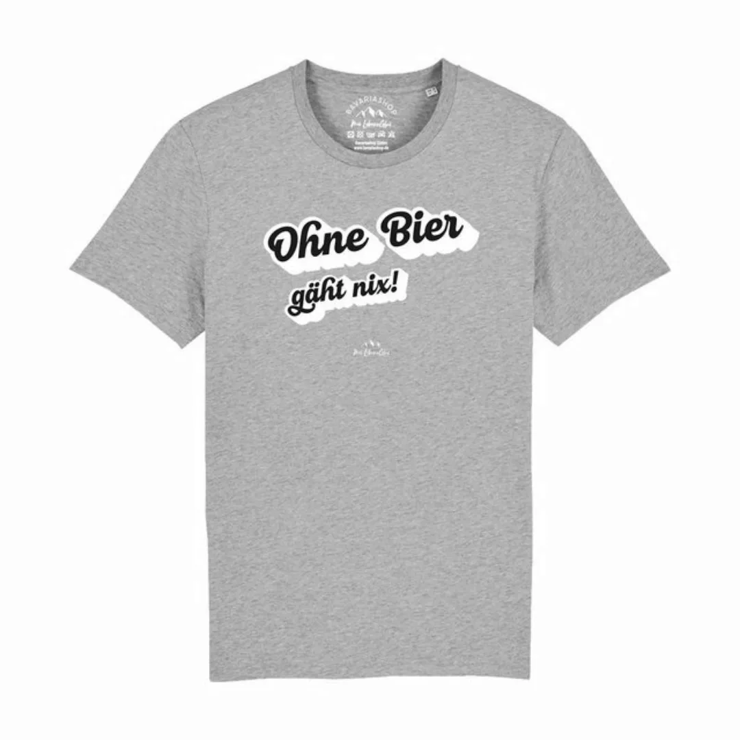 Bavariashop T-Shirt Herren T-Shirt "Ohne Bier gäht nix! günstig online kaufen