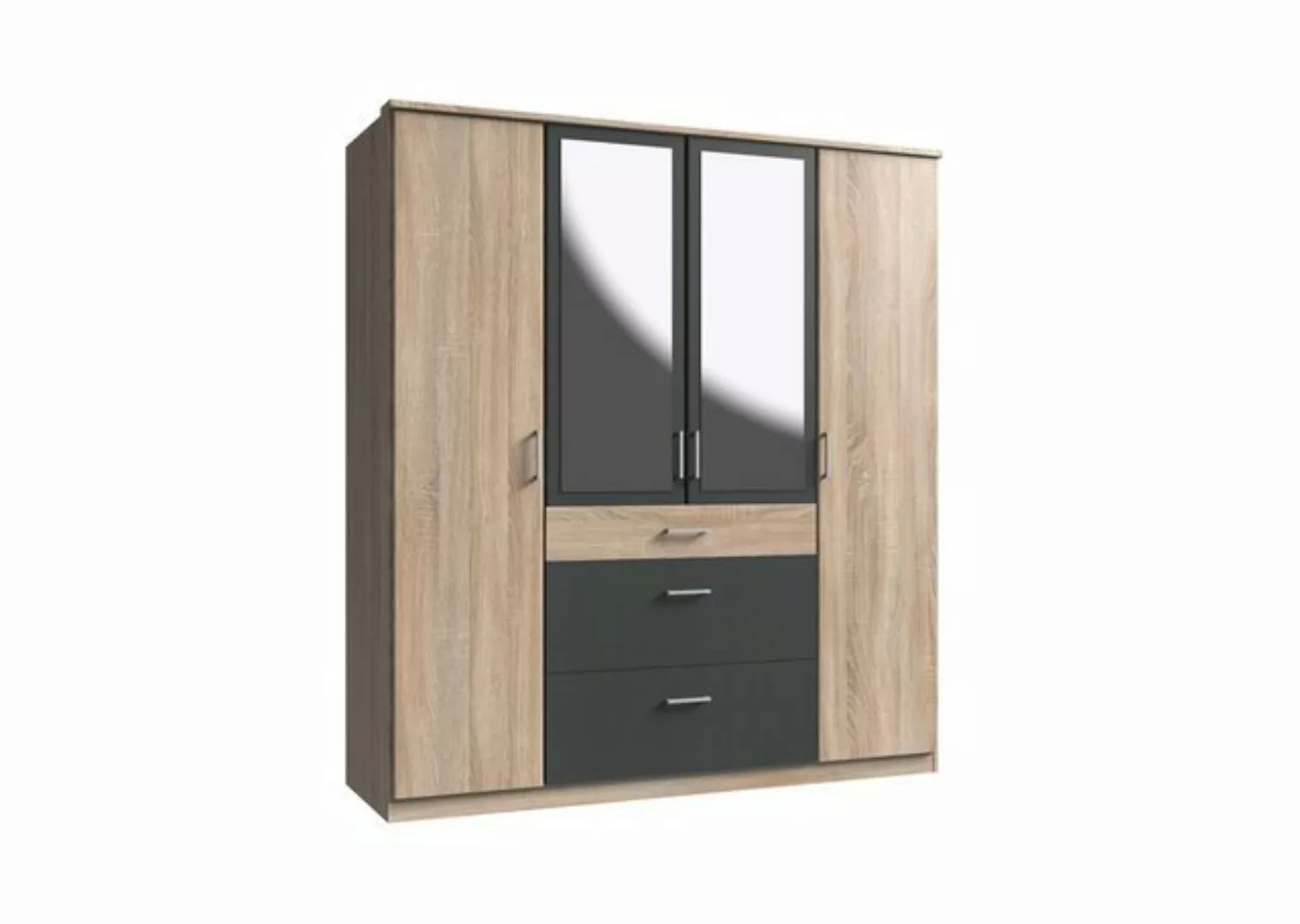 freiraum Kleiderschrank Click (B/H/T: 180x198x58 cm) in Eiche-Sägerau-Nachb günstig online kaufen