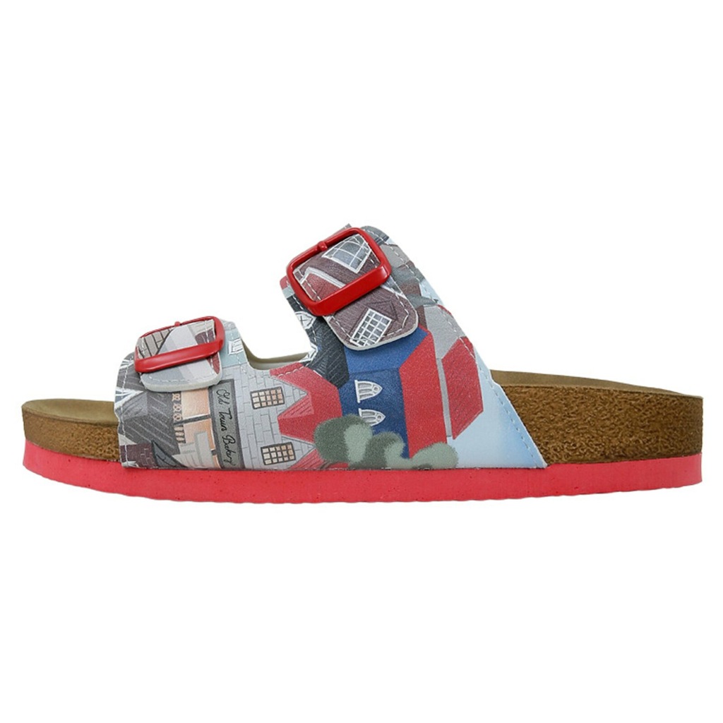 DOGO Pantolette "Stella Pantolette Aeroplanes Damen Sandalen", Handgefertig günstig online kaufen