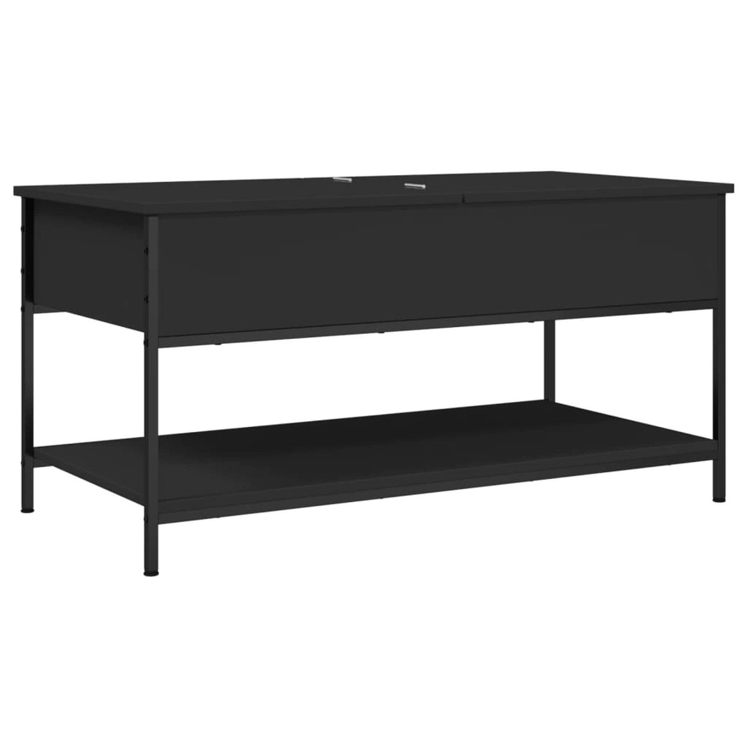 vidaXL Couchtisch Schwarz 100x50x50 cm Holzwerkstoff und Metall günstig online kaufen