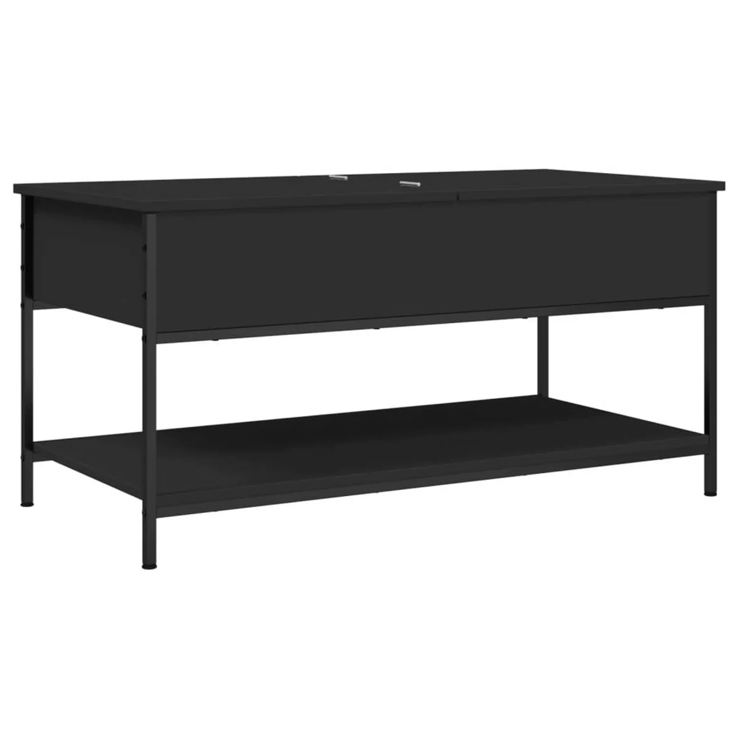 vidaXL Couchtisch Schwarz 100x50x50 cm Holzwerkstoff und Metall günstig online kaufen