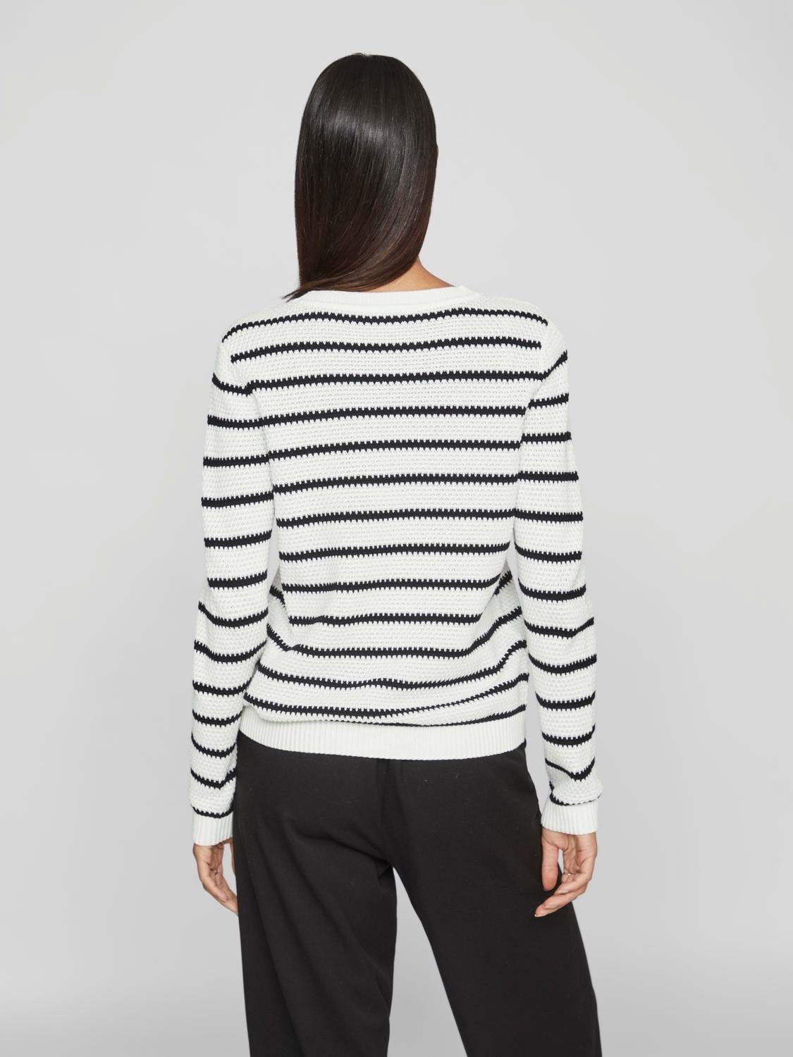Vila Rundhalspullover VIDALO O-NECK L/S STRIPE günstig online kaufen