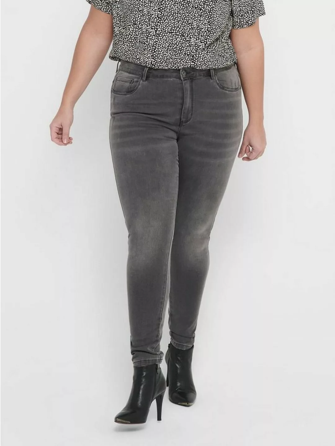 Carmakoma by Only Damen Jeans CARAUGUSTA BJ312 - Skinny Fit - Grau - Dark G günstig online kaufen