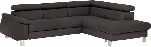 COTTA Ecksofa "Komaris L-Form mit Kopfteilverstellung", wahlweise mit Bettf günstig online kaufen