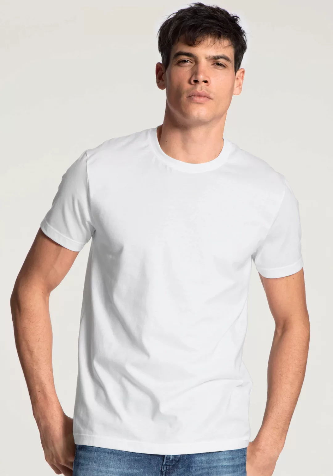 CALIDA T-Shirt "Natural Benefit", enganliegendes Kurzarmshirt, Modern Fit günstig online kaufen