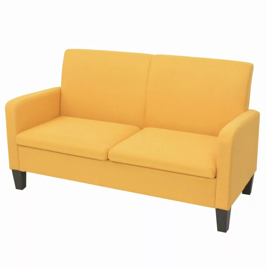 2-sitzersofa 135 X 65 X76 Cm Gelb günstig online kaufen