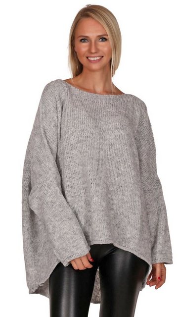 Charis Moda Strickpullover "Adriana" asymmetrischer Schnitt im Oversize Loo günstig online kaufen