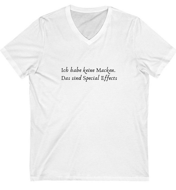 Quality Elegance V-Shirt Ich habe keine Macken, Das sind Special Effect Lus günstig online kaufen