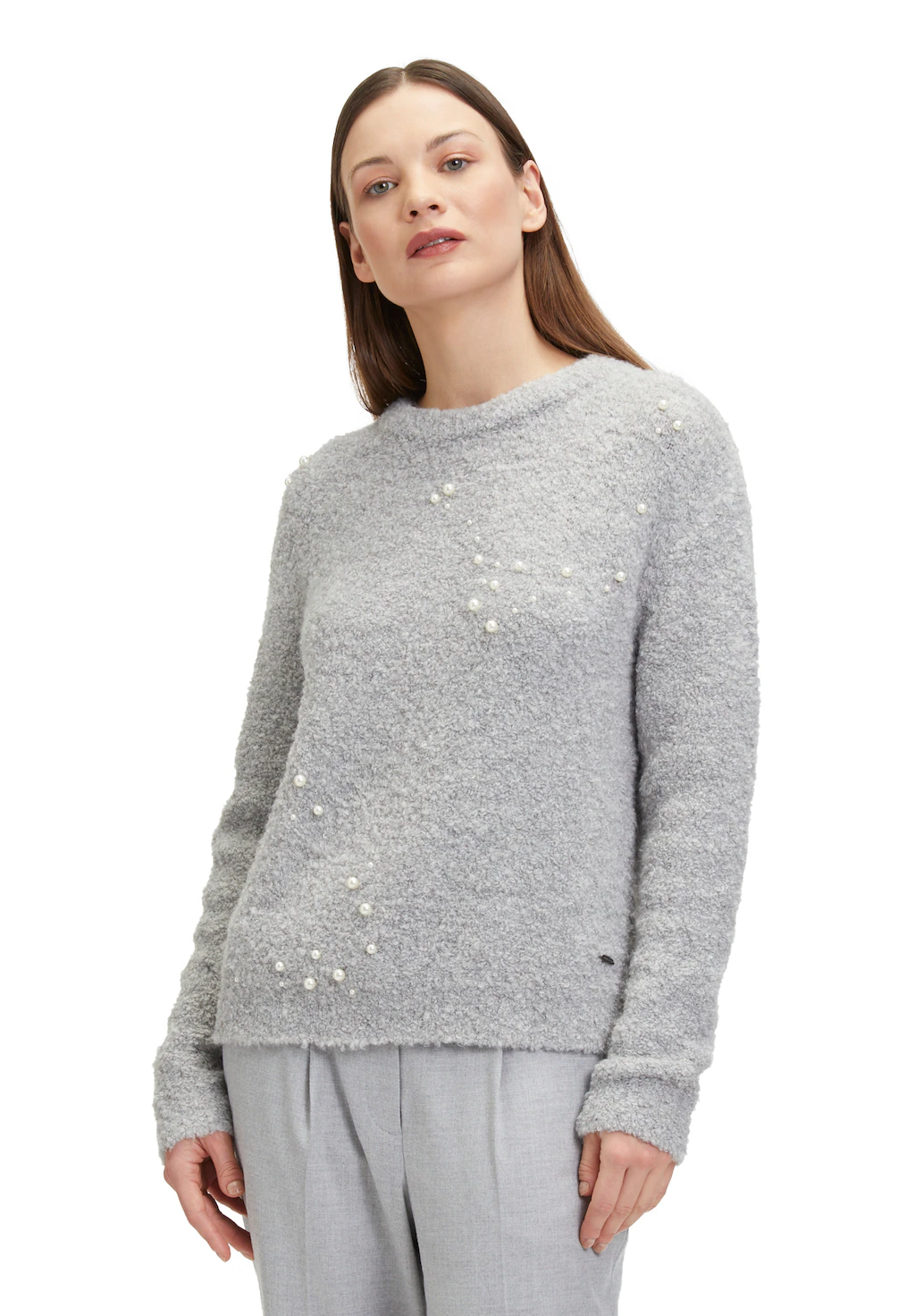 Betty&Co Strickpullover "Betty & Co Strickpullover mit Perlen", Perlen günstig online kaufen