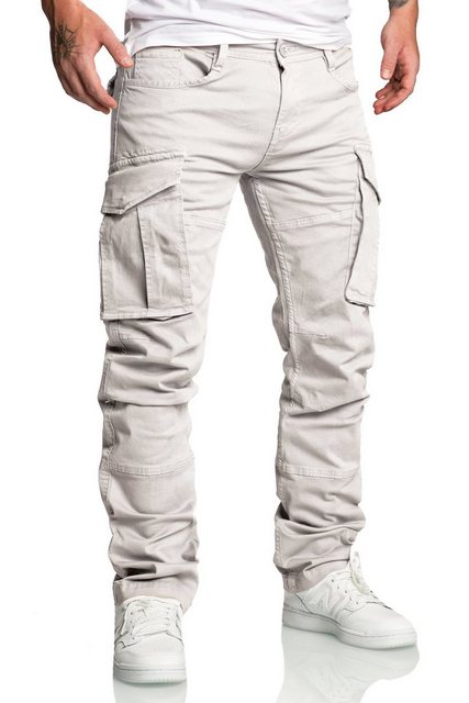 Amaci&Sons Chinohose WYATT Cargo Jogger-Chino Herren Cargo Jogger Chino Hos günstig online kaufen