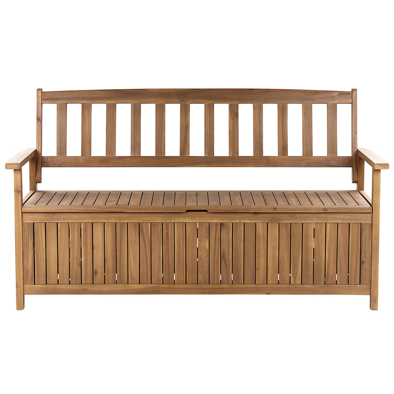 Beliani Gartenbank Heller Holzfarbton 60x160x91 günstig online kaufen