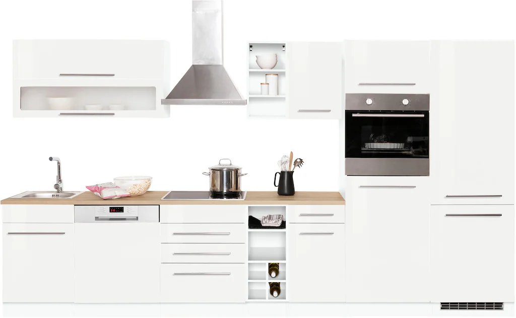 HELD MÖBEL Küchenzeile "Eton", mit E-Geräten, Breite 360 cm günstig online kaufen