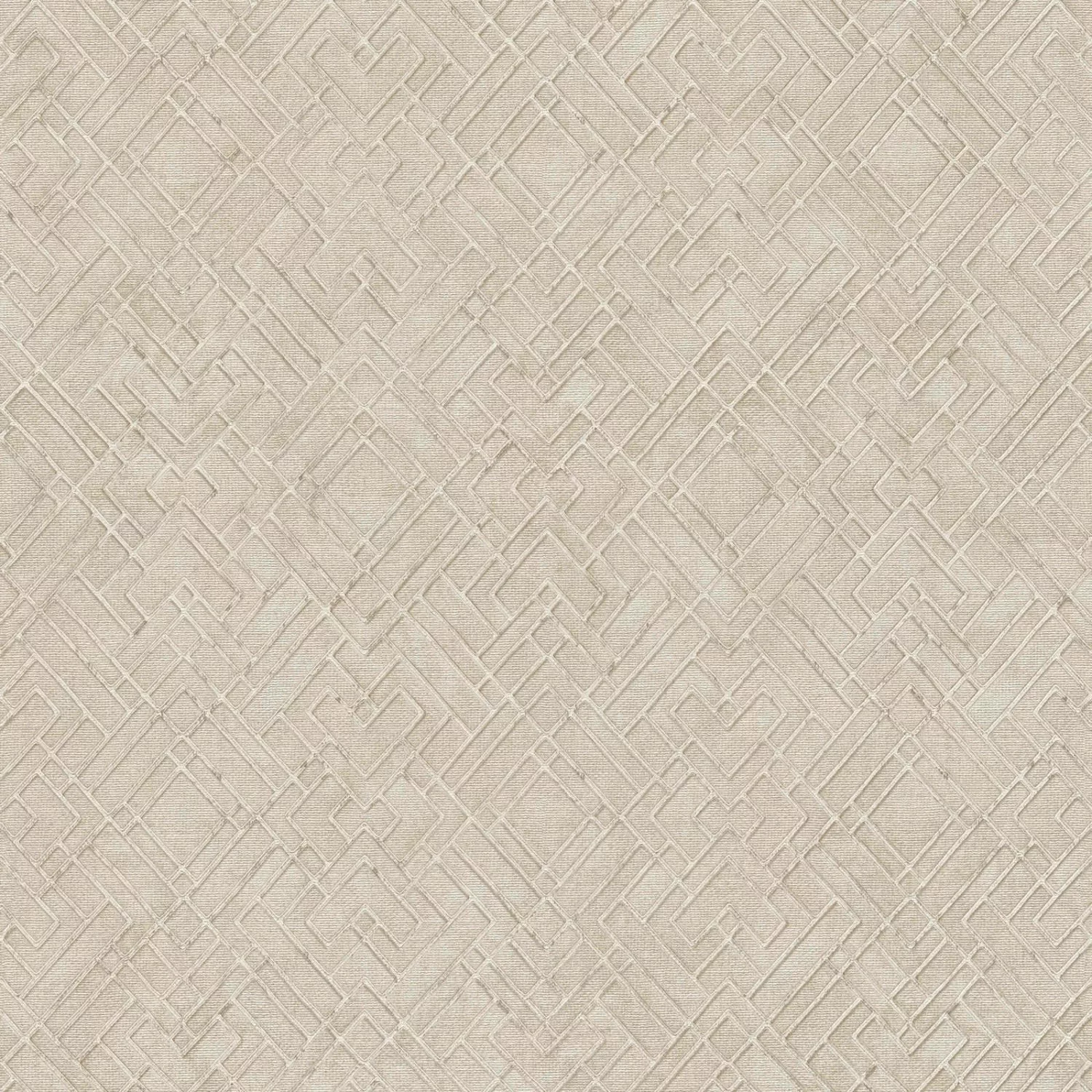 Bricoflor Tapete Geometrisch Gold Beige Ideal für Wohnzimmer und Esszimmer günstig online kaufen