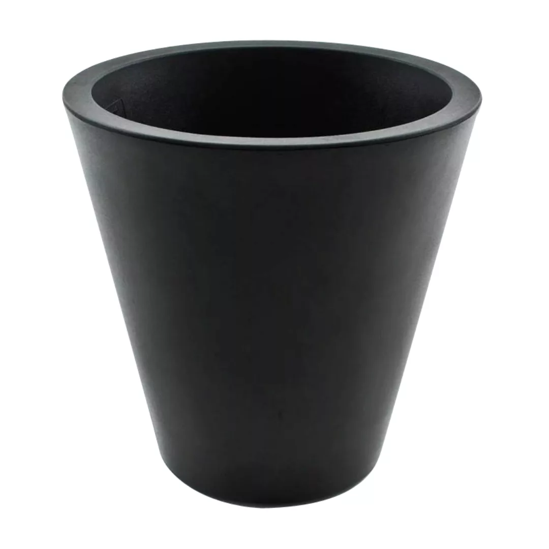 Serralunga - New Pot Vase/Pflanzgefäß Ø 90cm - schwarz/matt/H x Ø 90x90cm günstig online kaufen