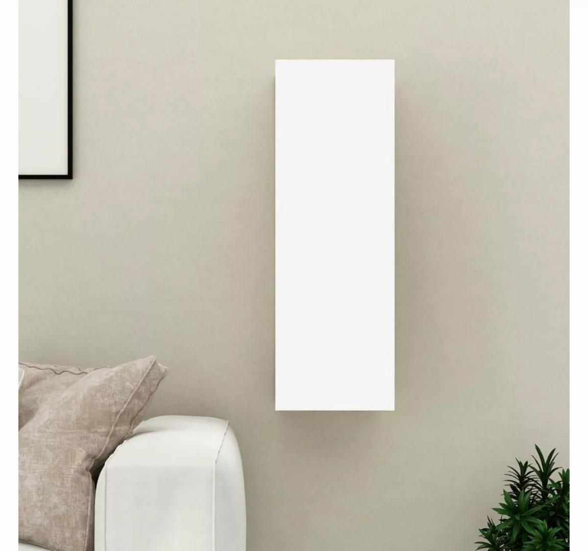 furnicato TV-Schrank Weiß Sonoma-Eiche 30,5x30x90 cm Holzwerkstoff günstig online kaufen
