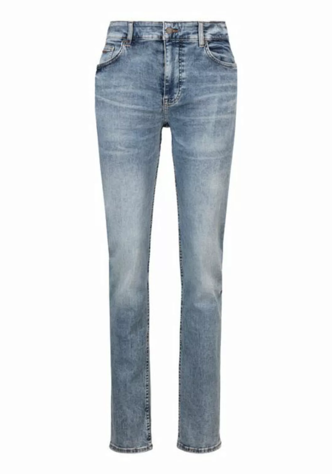 BOSS ORANGE Slim-fit-Jeans Delaware BC-C mit Leder-Badge günstig online kaufen