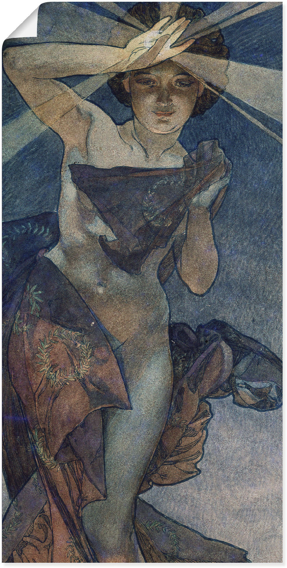 Artland Wandbild »Sterne Der Morgenstern 1902«, Frau, (1 St.), als Alubild, günstig online kaufen