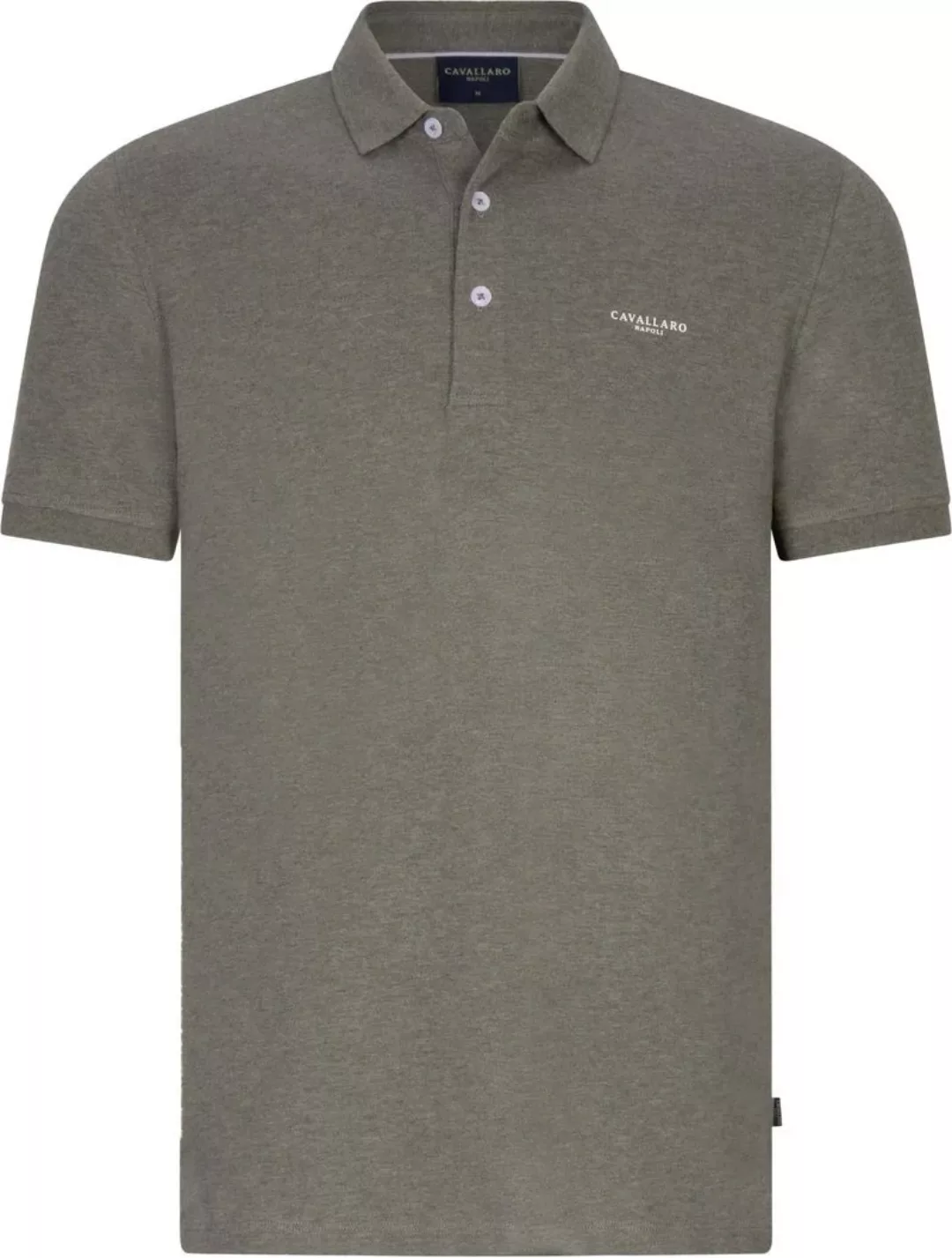 Cavallaro Bavegio Poloshirt Melange Grün - Größe S günstig online kaufen