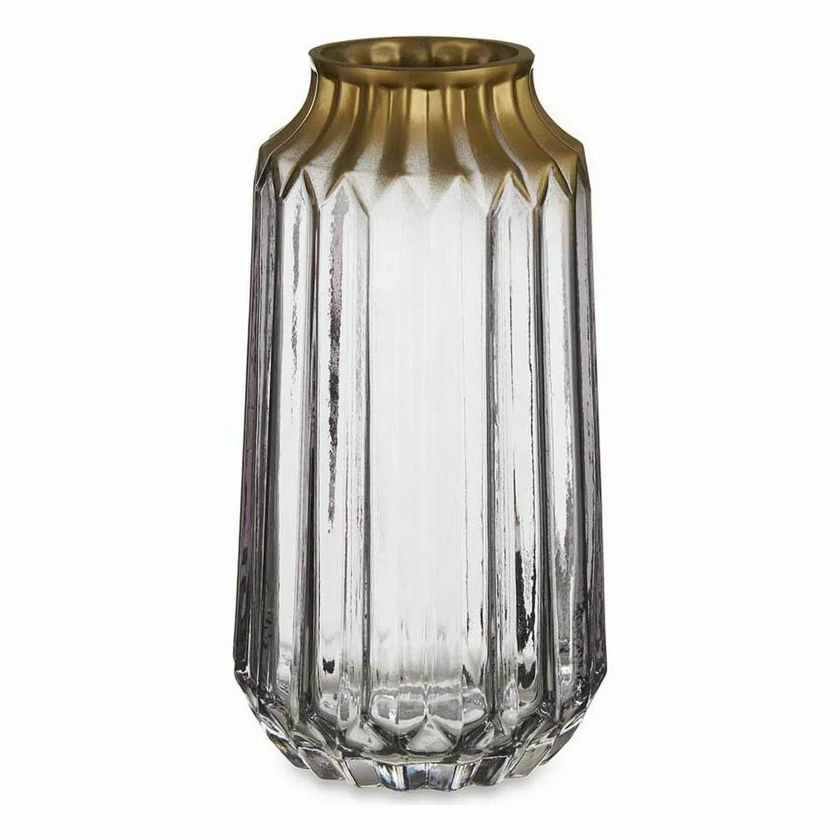 Vase Golden Grau Glas (13 X 23,5 X 13 Cm) günstig online kaufen