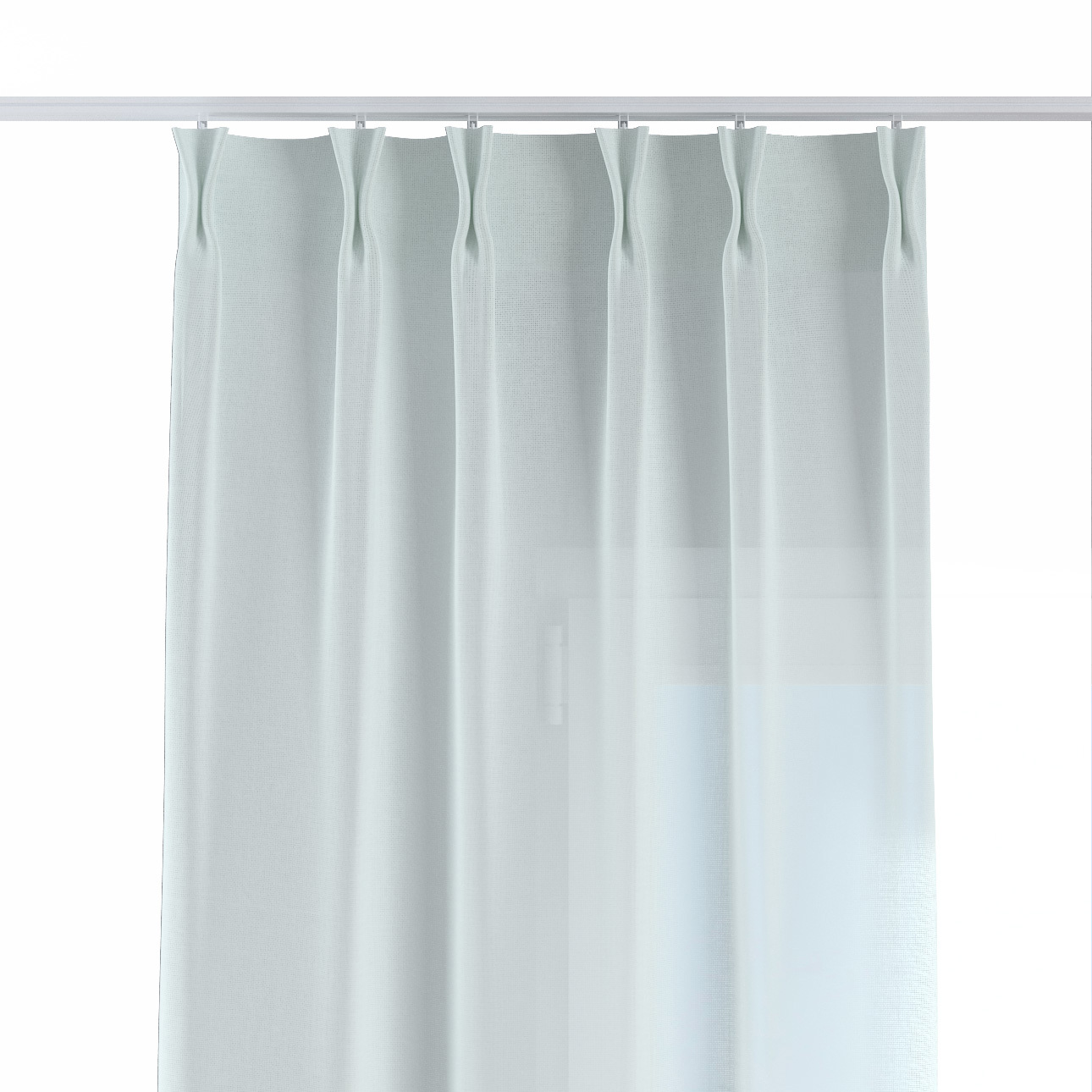 Vorhang mit flämischen 2-er Falten, pastelmint, Balance (143-82) günstig online kaufen
