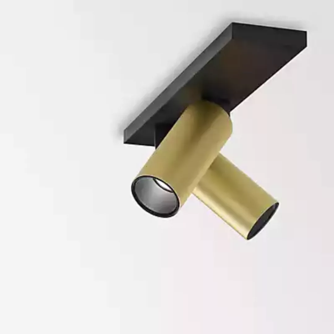 Delta Light Vizir On Deckenleuchte 2-flammig LED, bronze/schwarz , Lagerver günstig online kaufen