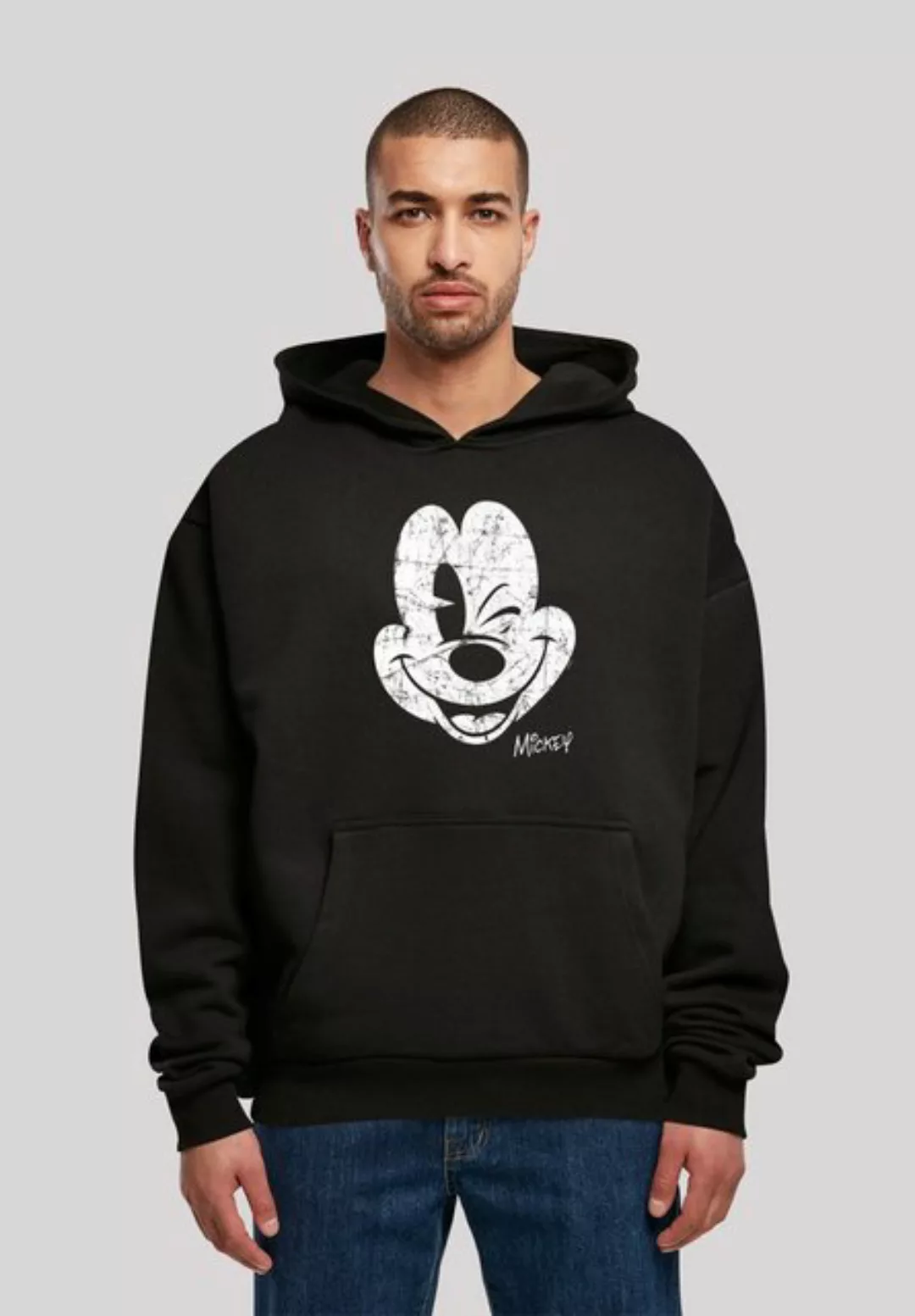 F4NT4STIC Sweatshirt Disney Micky Maus - Mickey Gesicht Vintage Print günstig online kaufen