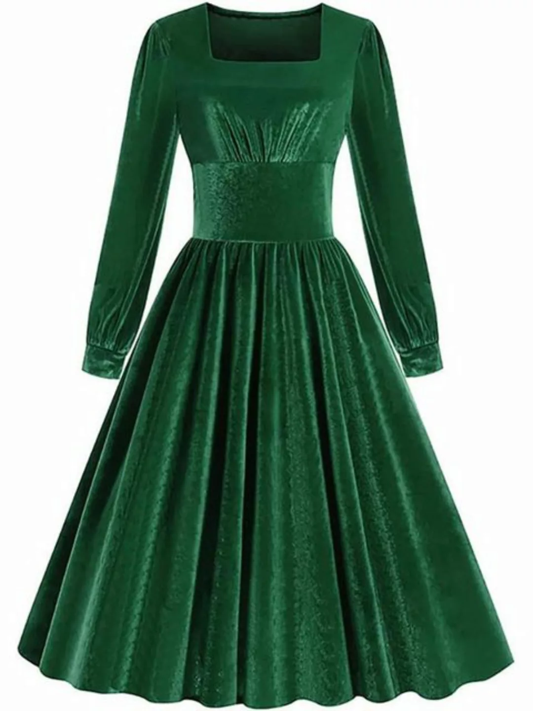 FIDDY A-Linien-Kleid Damen Weihnachtskleid, elegantes Kleid, Retro-Swing, C günstig online kaufen