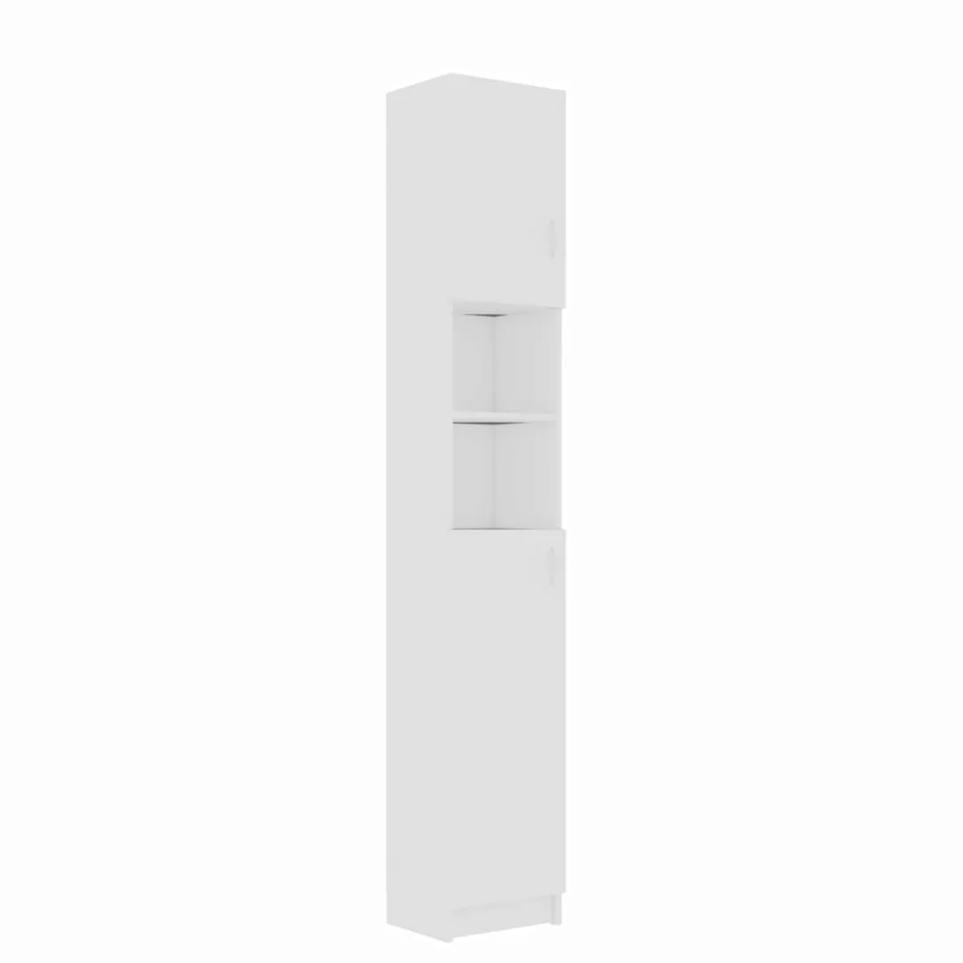 Badezimmerschrank Weiß 32ã25,5ã190 Cm Spanplatte günstig online kaufen
