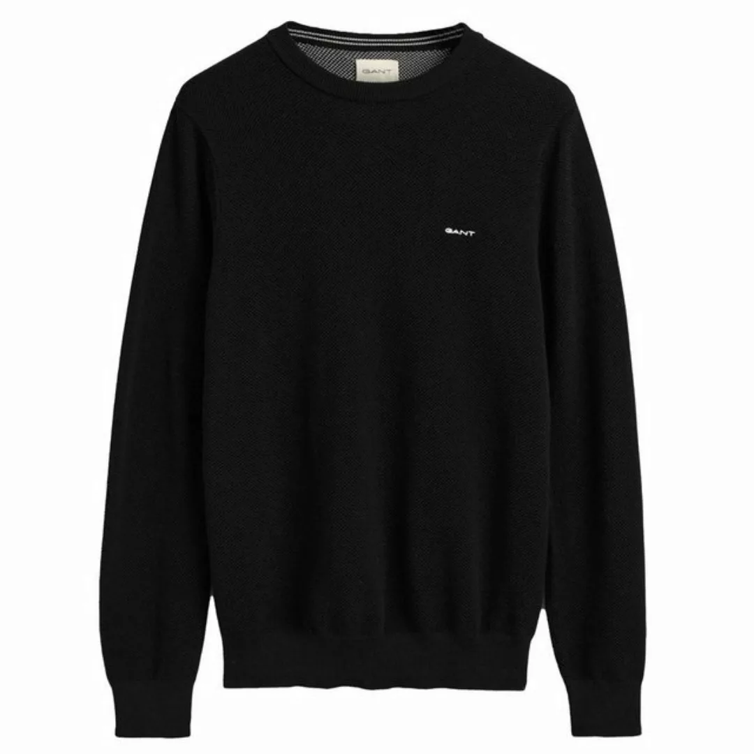 Gant Rundhalspullover "COTTON PIQUE C-NECK" günstig online kaufen