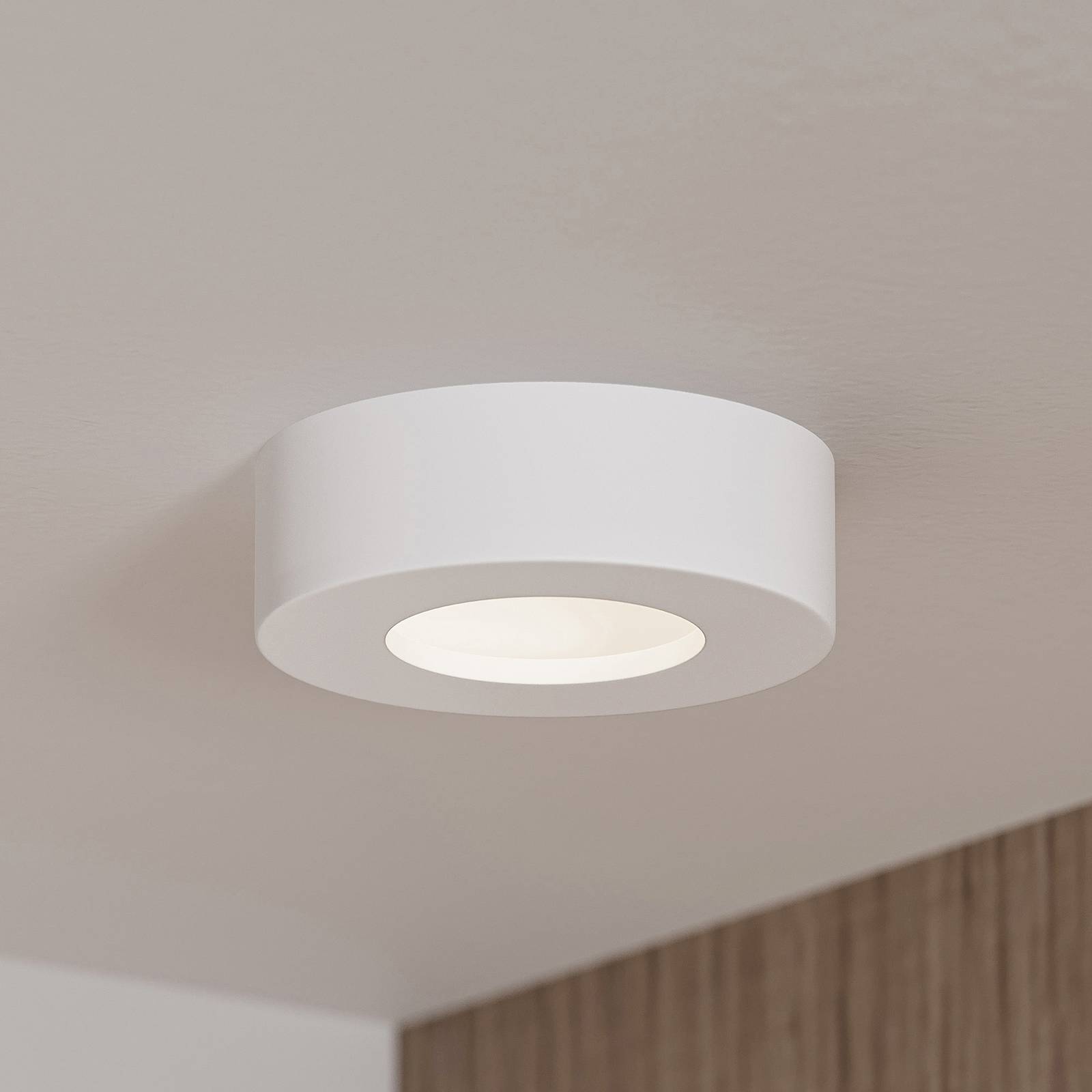 Prios LED-Deckenleuchte Edwina, weiß, 12,2 cm, dimmbar günstig online kaufen
