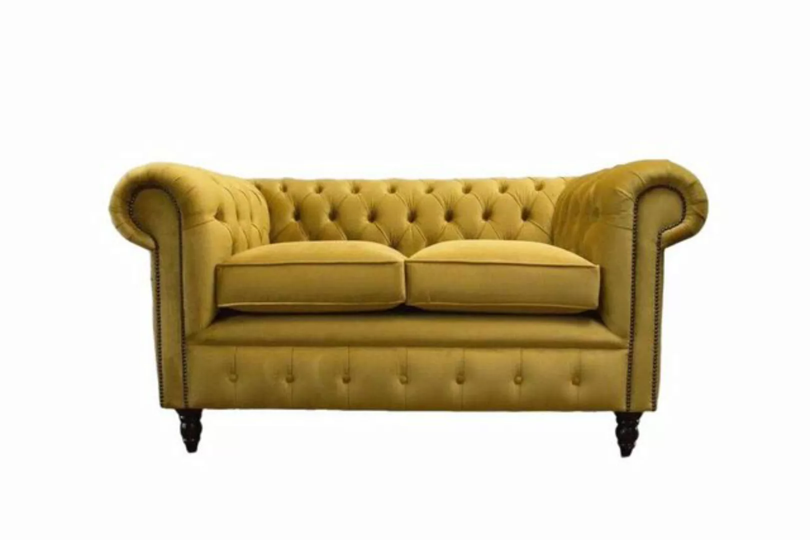 JVmoebel Sofa Sofa Polster Sofas Neu Sofa 2 Sitzer Design Chesterfield Stof günstig online kaufen