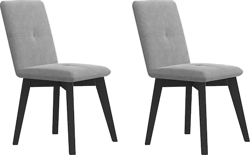 Home affaire 4-Fußstuhl "Vita", (Set), 2 St., Microfaser, mit verschiedenen günstig online kaufen