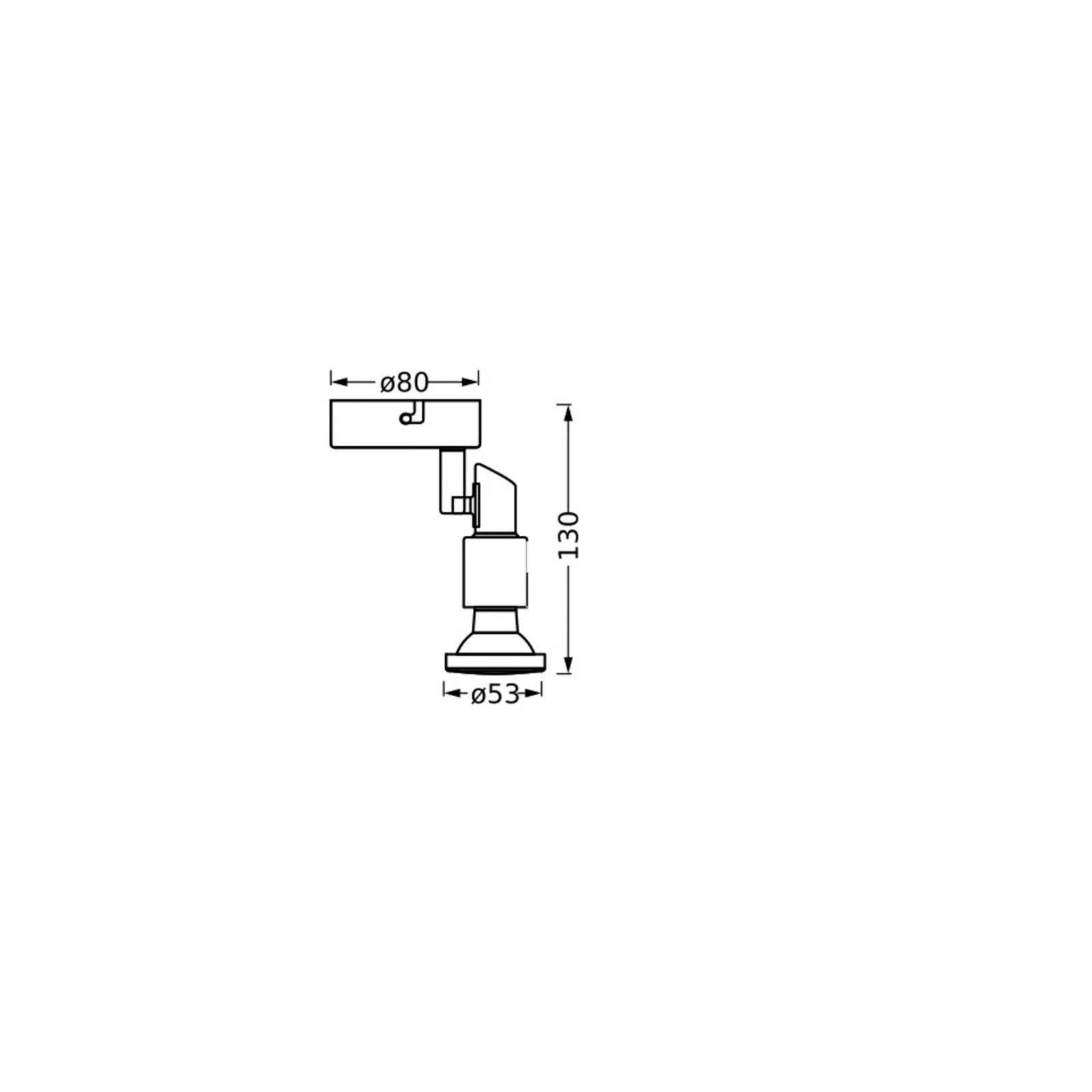 OSRAM Deckenstrahler, schwarz 1-flg. Metall GU10-LED 927 dim günstig online kaufen