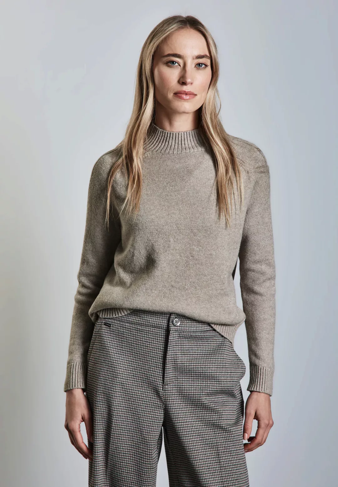 STREET ONE Strickpullover, im angenehmen Materialmix günstig online kaufen