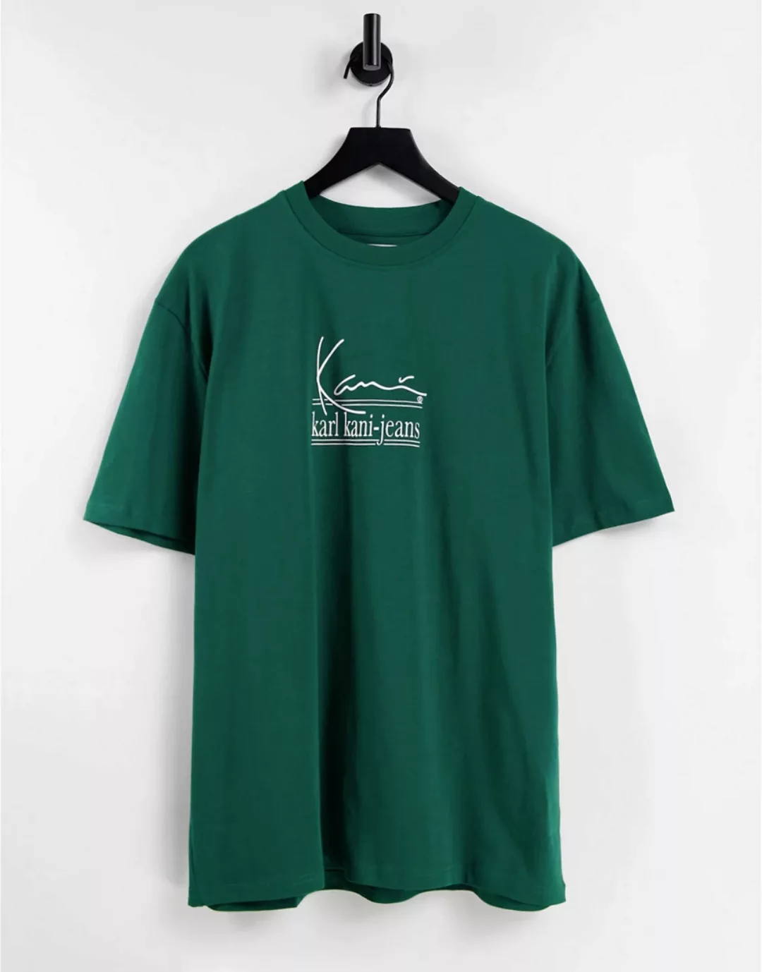 Karl Kani – Signature – T-Shirt in Grün günstig online kaufen