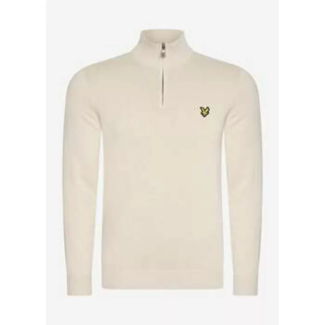 Lyle & Scott  Pullover Cotton merino quarter zip jumper - cove günstig online kaufen