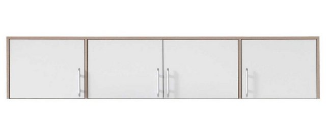 Feldmann-Wohnen Kleiderschrank Smart (1-St) 200x56x40cm Sonoma Eiche weiß 4 günstig online kaufen